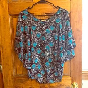 See-through patterned shirt